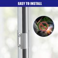 1pcs 2-way Straight Pipe Fitting Connector Fit 1 Inch 25mm Od Stainless Steel 150mm Length Structural Chain Link Fence Clamp