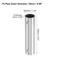1pcs 2-way Straight Pipe Fitting Connector Fit 1 Inch 25mm Od Stainless Steel 150mm Length Structural Chain Link Fence Clamp