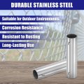 1pcs 2-way Straight Pipe Fitting Connector Fit 1 Inch 25mm Od Stainless Steel 150mm Length Structural Chain Link Fence Clamp