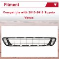 Hecasa Front Lower Bumper Grille Compatible With 2013-2016 Toyota Venza Direct Insert Grill W O Trim Replacement For To1036137