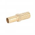 X Autohaux 2 Pcs 12mm To 10mm Brass Barb Hose Fitting Straight Connector Adaptor For Air Water Gas Oil