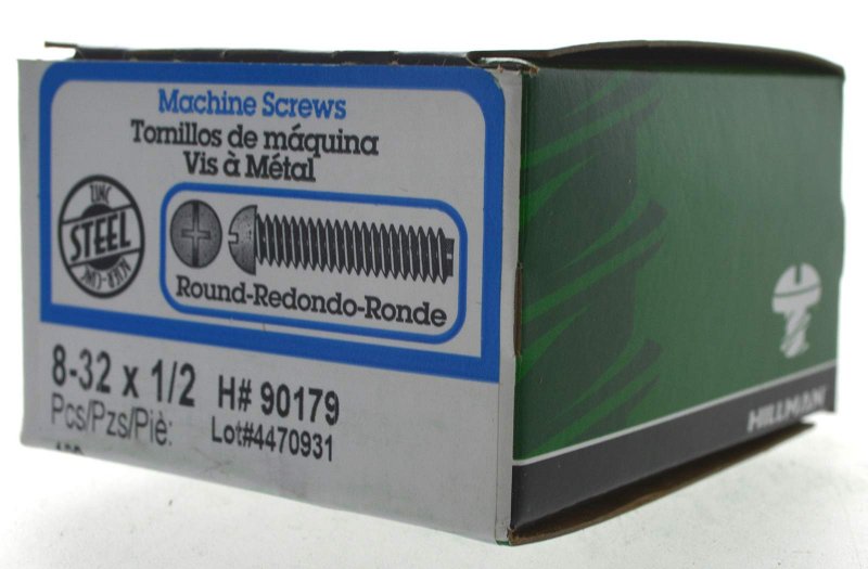 The Hillman Group 90179 8-32-inch X 1 2-inch Round Head Combo Machine Screw 100-pack