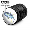 Tuna Fishing Valve Stem Caps For Tire Rim Wheel Aluminum Black