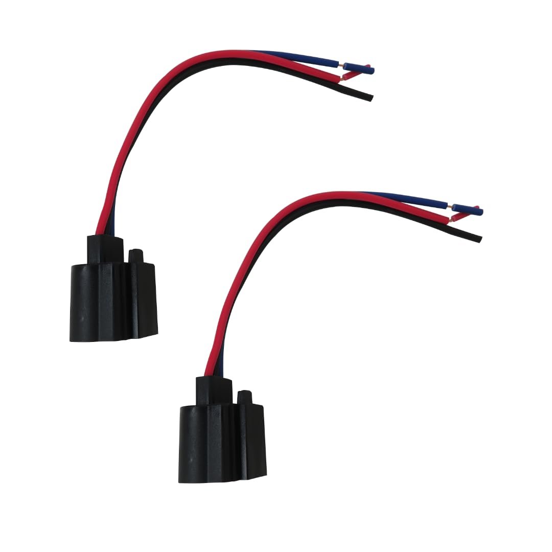 Version 2x 9008 H13 Female Socket Plug Wire Harness Adapter Connector For Headlights Lamps Bulbs