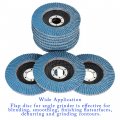 Waltyotur 50-pack Flap Discs Grinding Wheel 60 Grit 4-1 2 X 7 8 Angle Grinder Sanding Zirconia Abrasive Type 29 Disc