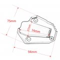 Mokiton Motorcycle Side Stand Extension Kickstand Plate Compatible With Ducati Multistrada V4 V4s 950 950s 1200 1200s 1260