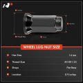 A-premium 16-pc M10 X 1 25 Wheel Lug Nut Fits Arctic Cat Dvx 90 300 Trv 400 500 700 Wildcat Prowler Compatible With Kawasaki