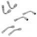 Jili Online 6 Pieces Chrome Plated Tire Tyre Valve Extension Stems Extender 45 90 135 Degree For Cars Light Trucks Wheel Parts 