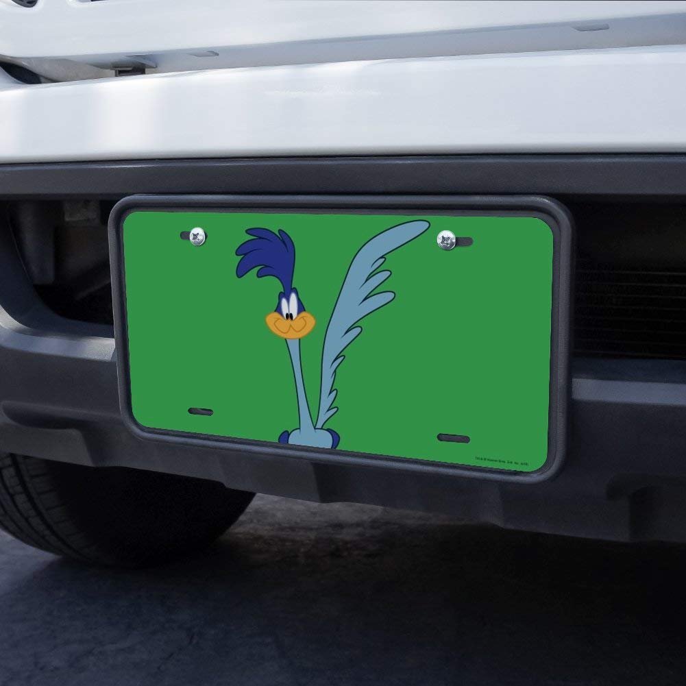 Looney Tunes Road Runner Novelty Metal Vanity Tag License Plate 6 In X 12 Uv And Water Resistant Aluminum For North American