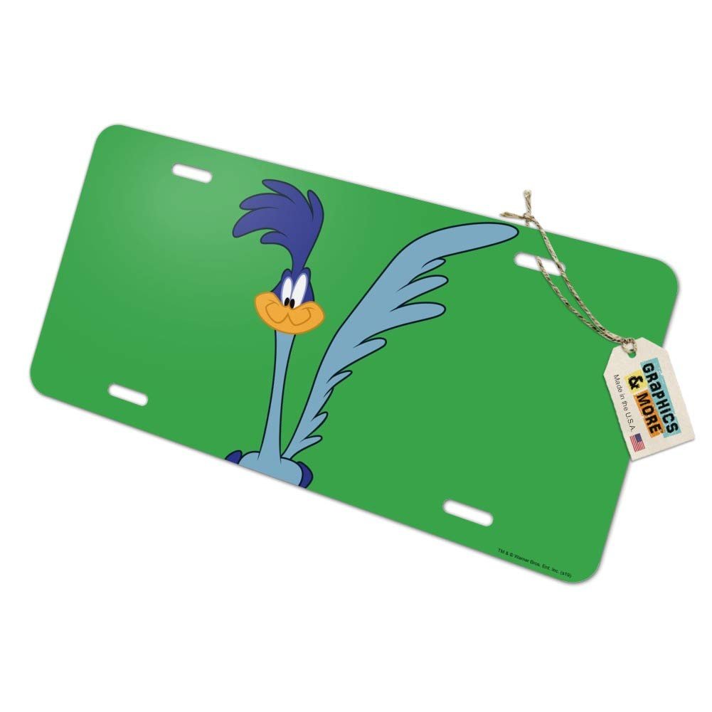 Looney Tunes Road Runner Novelty Metal Vanity Tag License Plate 6 In X 12 Uv And Water Resistant Aluminum For North American