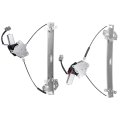 Power Window Lift Regulator With Motor Assembly Front Left And Right Pair Set Replacement Fit For 2003-2007 Honda Accord 4 Door 