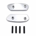 Chrome Mirror Block Off Bases Plates Plain Compatible With 2017-2021 Gsx-r 1000 P N Mt222-019-nologo-cd