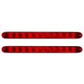 15 In 11 Led Red Trailer Light Bar Dual Brightness For Rv Pickup Boat Exterior Running Brake Turn Signal Lights Ip65 Waterproof 