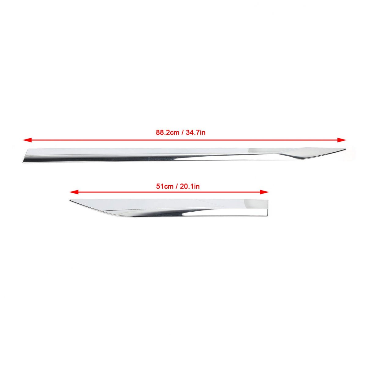 Fydun Body Side Molding Cover Trim 4pcs Abs Chrome Plated Car Accessory Replacement For Rav4 2019 2020