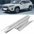 Fydun Body Side Molding Cover Trim 4pcs Abs Chrome Plated Car Accessory Replacement For Rav4 2019 2020