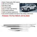 Fydun Body Side Molding Cover Trim 4pcs Abs Chrome Plated Car Accessory Replacement For Rav4 2019 2020