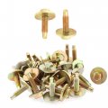 Uxcell A15100800ux0060 30pcs Bronze Tone Auto Metal Screw Body Mudguard Retainer Clips 30 Pack