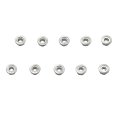 Serrated Flanged Nuts M3 3mm X 0 5mm Pitch Zinc Iron Locking Hex For Metric Bolts And Screws 10 Pieces 