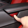 Sekhyna Center Armrest Box Switch Cover Trim 100 Carbon Fiber 1pcs Compatible With Corvette C8 Stingray 2020-2023 Console Side