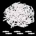 Uxcell A17061500ux0318 100 Pcs White Plastic Straight Water Hose Pipe Tube Coupler Adapter For Car Pack