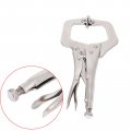 Autoparts 5pc 11 Locking Grip Vise C-clamp Welding Sheet Metal Plier Tool Set Swivel Pad