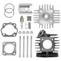 Caltric Top End Cylinder Kit Compatible With Suzuki Jr50 1985-2006 Lt50 Quadrunner 1985-1987 Lt-a50 Quadsport 2003-2005