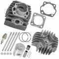 Caltric Top End Cylinder Kit Compatible With Suzuki Jr50 1985-2006 Lt50 Quadrunner 1985-1987 Lt-a50 Quadsport 2003-2005