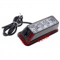 Astra Depot 4pcs 4-led White Amber Waterproof Emergency Beacon Flash Caution Strobe Light Bar 16 Different Flashing Car Suv