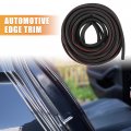 X Autohaux 30ft 9 Meter Automotive Edge Trim D-shape Rubber Weather Striping Door Seal Strip Stripping Guard For Cars