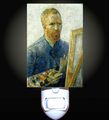 Self Portrait With Easel By Van Gogh Decorative Night Light 