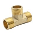 3 4 Inch 3-way Hose Fitting T-shaped Coupler Adapter Garden Thread Connector For Fuel Natural Gas Refrigeration Instrumentation 