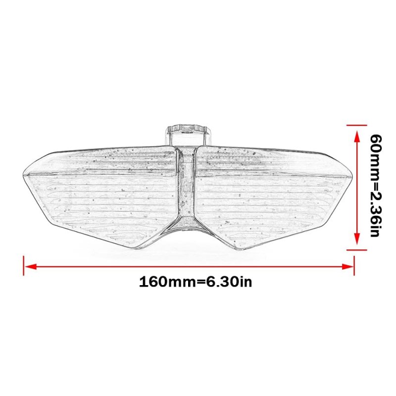 Mzs Motorcycle Tail Light Turn Signal Led Integrated Blinker Smoke For Yzf R6 Yzf-r6 2003-2005 R6s 2006-2009