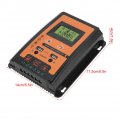 Fydun Mppt Solar Charge Controller 12v 24v Panel Battery Regulator Dual Usb Lcd Display Current 30a 50a 70a Black Orange