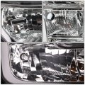 Fo2503335 Oe Style Passenger Right Side Chrome Housing Headlight Lamp Compatible With Ford F150 15-17