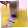 2 Rolls Aluminum Foil Butyl Tape Duct For Weather Rubber Exhaust Repair Lead Color Steel Material