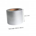 2 Rolls Aluminum Foil Butyl Tape Duct For Weather Rubber Exhaust Repair Lead Color Steel Material