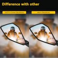 Ocpty Convex Mirrors 8mm 10mm Cnc Black Motorcycle Side Handle Bar End Pair For