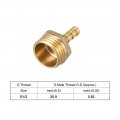 Uxcell Brass Hose Barb Fitting Connector 6mm X G1 2 Male Pipe Adapter
