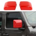 Side Mirror Covers For 2018 2022 Jeep Wrangler Jl Jlu And Gladiator Jt Red Abs Exterior Accessories 2 Piece Set 