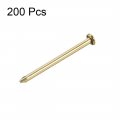 Uxcell Small Tiny Hardware Nails Iron 1 2x19mm Dxl For Diy Decorative Wooden Boxes Accessories Gold Tone 200pcs