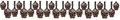 Forum Novelties Dungeon Decor Roll Indoor Outdoor Hanging Skulls Wall Border 20 Multicolor 
