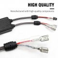 Hoypeyfiy H1 H3 Canbus Decoder Anti Flicker Harness Led Headlight Bulbs Resistor Error Free Pack Of 2 H1 H3
