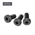 Uxcell M5x10mm Hex Socket Thin Head Cap Screw Bolts 12 9 Grade Carbon Steel 20pcs