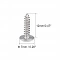 Uxcell 3x12mm Self Tapping Screws Phillips Pan Head With Washer Screw 304 Stainless Steel Fasteners Bolts 50pcs