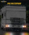 Partsam 2pcs Led Truck Trailer Tail Lights Bar Kit 40 Waterproof Turn Signal Brake Running Reverse Light With Iron Net
