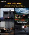 Partsam 2pcs Led Truck Trailer Tail Lights Bar Kit 40 Waterproof Turn Signal Brake Running Reverse Light With Iron Net