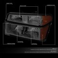 Compatible With Colorado Canyon Pair Of Smoked Lens Amber Corner Headlights Smoked Fog Lights