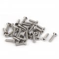 M4x18mm 316 Stainless Steel Countersunk Phillips Machine Screws Fasteners 30 Pcs 