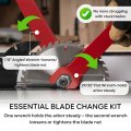 Table Saw Wrenches Red Arbor Wrench Set Iron 2pcs