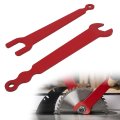 Table Saw Wrenches Red Arbor Wrench Set Iron 2pcs 
